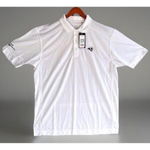 Cutter & Buck x Los Angeles Rams CB Drytec Polo Shirt White Size L The Row NWT